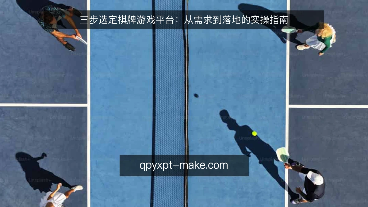 三步选定棋牌游戏平台：从需求到落地的实操指南